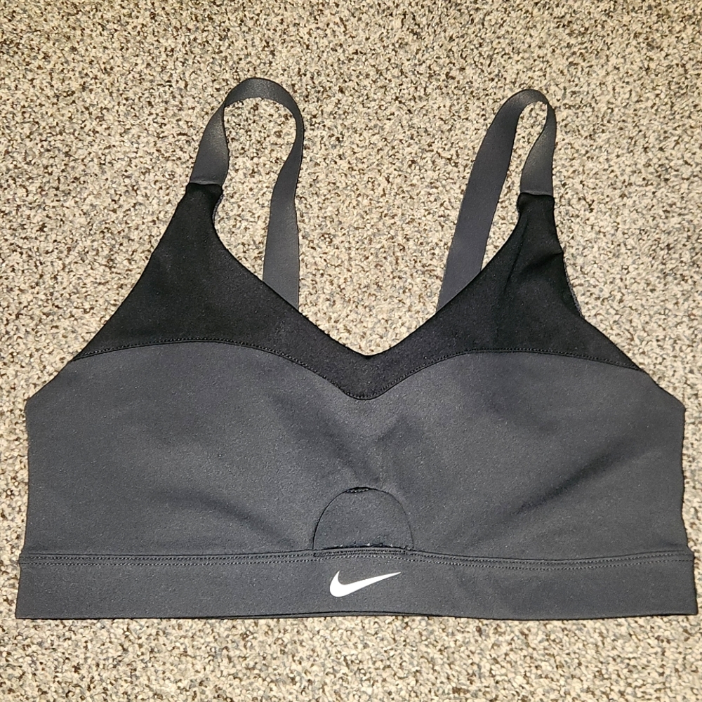 Womens NIKE dri fit black cut out sports bra MEDIUM